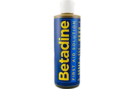 Betadine for wet wounds